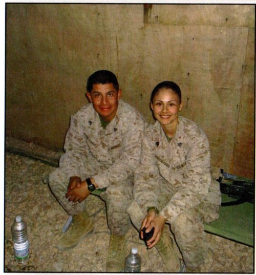Sergio and wife Mirlein in Iraq